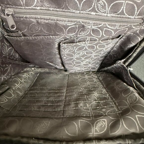 VTG Fossil Luxurious Leather Crossbody Messenger Bag Handbag Women's Gray - Picture 6 of 9